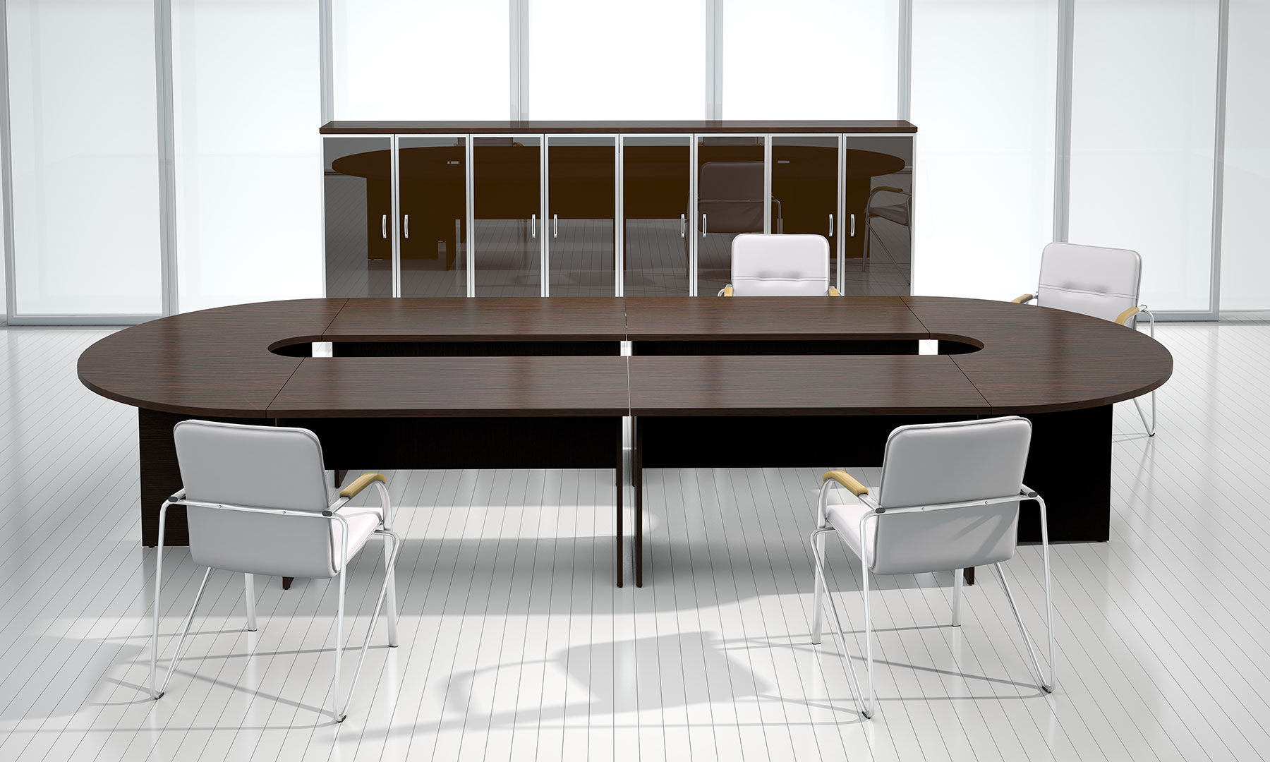 Конференц стол с радиусными углами №11
