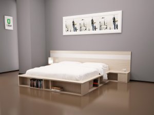 Кровать "Магнолия" 200х160 с подъемным механизмом
