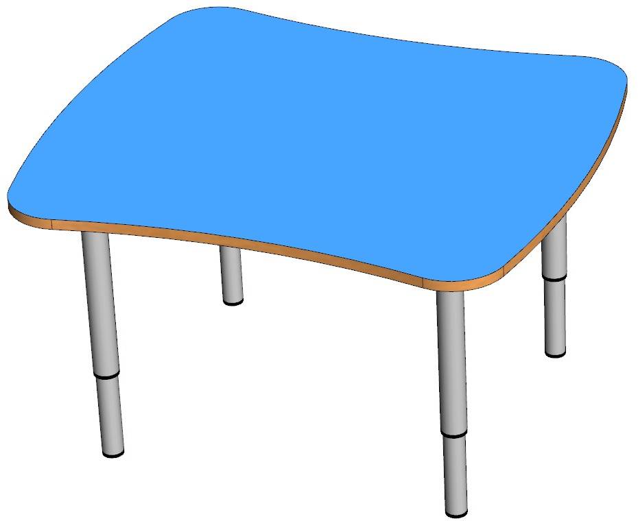 Стол "Облачко" на регулируемых ножках (0-3гр)