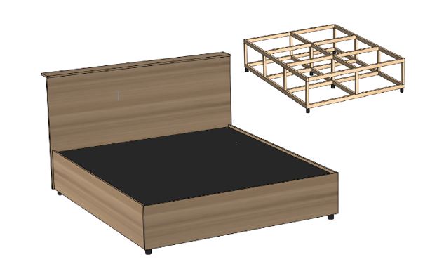 Спринг бокс, обшивка ЛДСП 16мм, 1600х2000. Spring Box